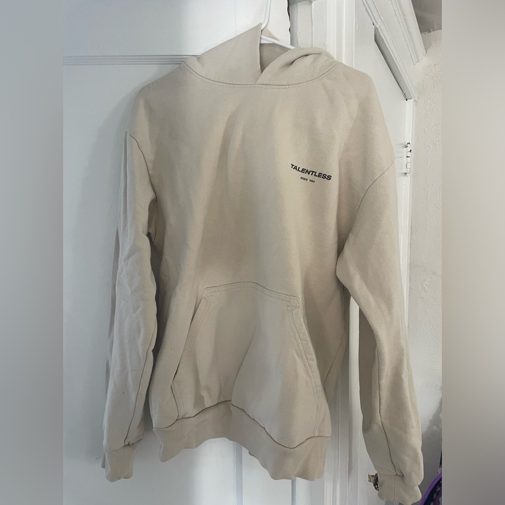 TALENTLESS Beige (Bone) Hoodie Sweatshirt